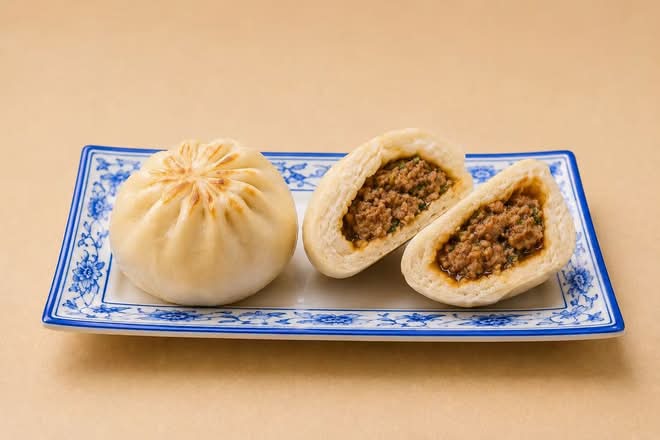BBQ Pork Belly Pan Fried Bun (4 Pcs) / 猪肉青葱煎包 (4 Pcs)